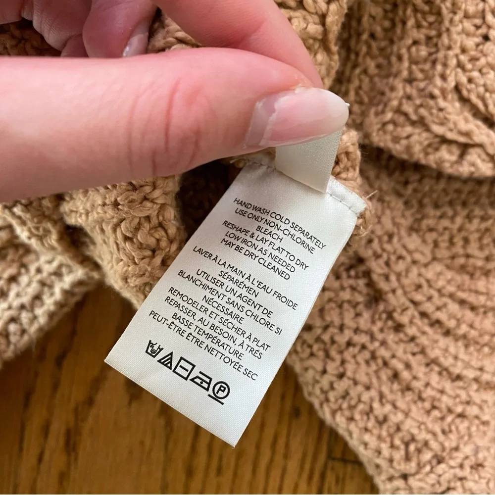 Free People Seasons Change Sweater Size S in Almond - Picture 11 of 13